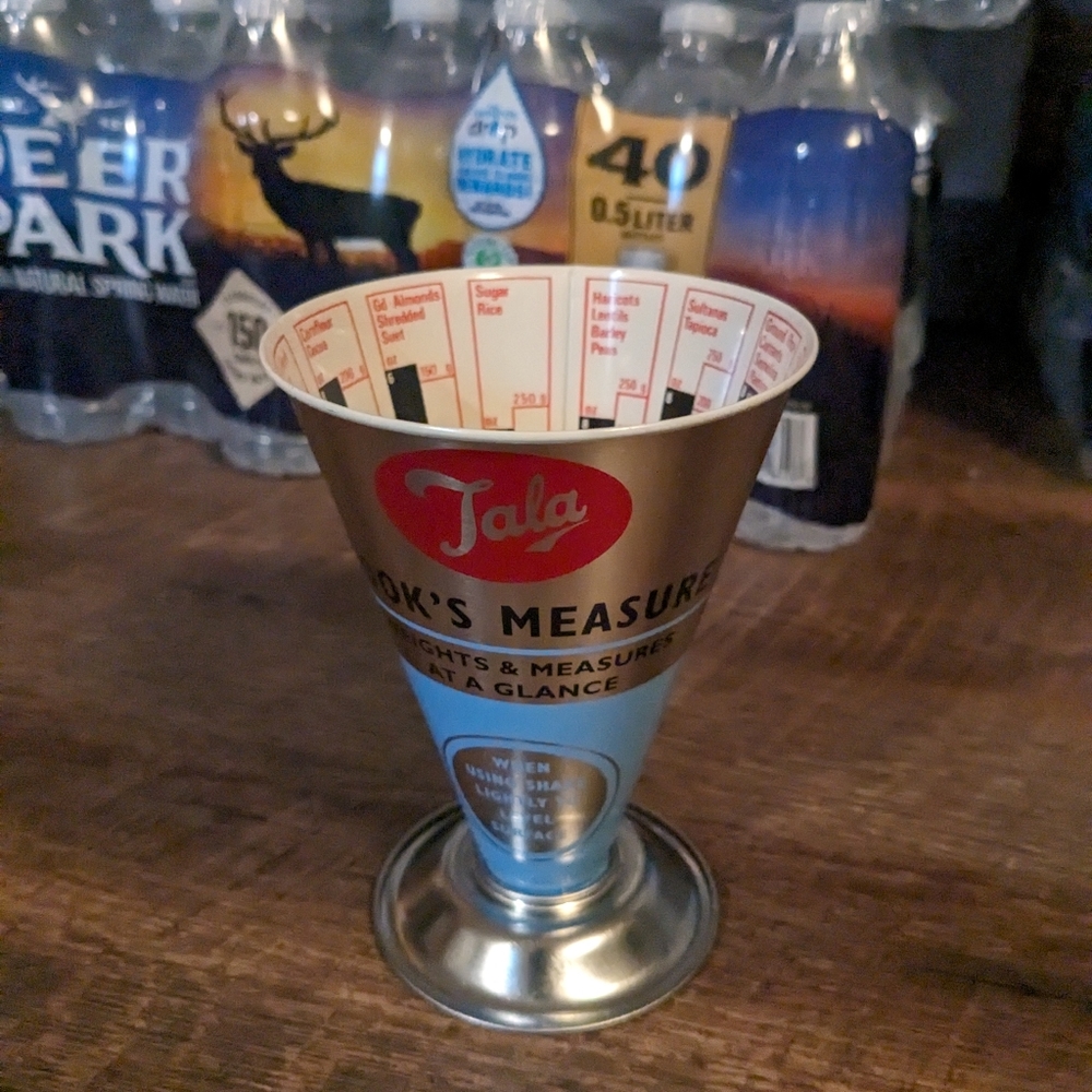 vintage Tala Cooks Dry Measure cone shaped measuring cup chef tool measuring cup